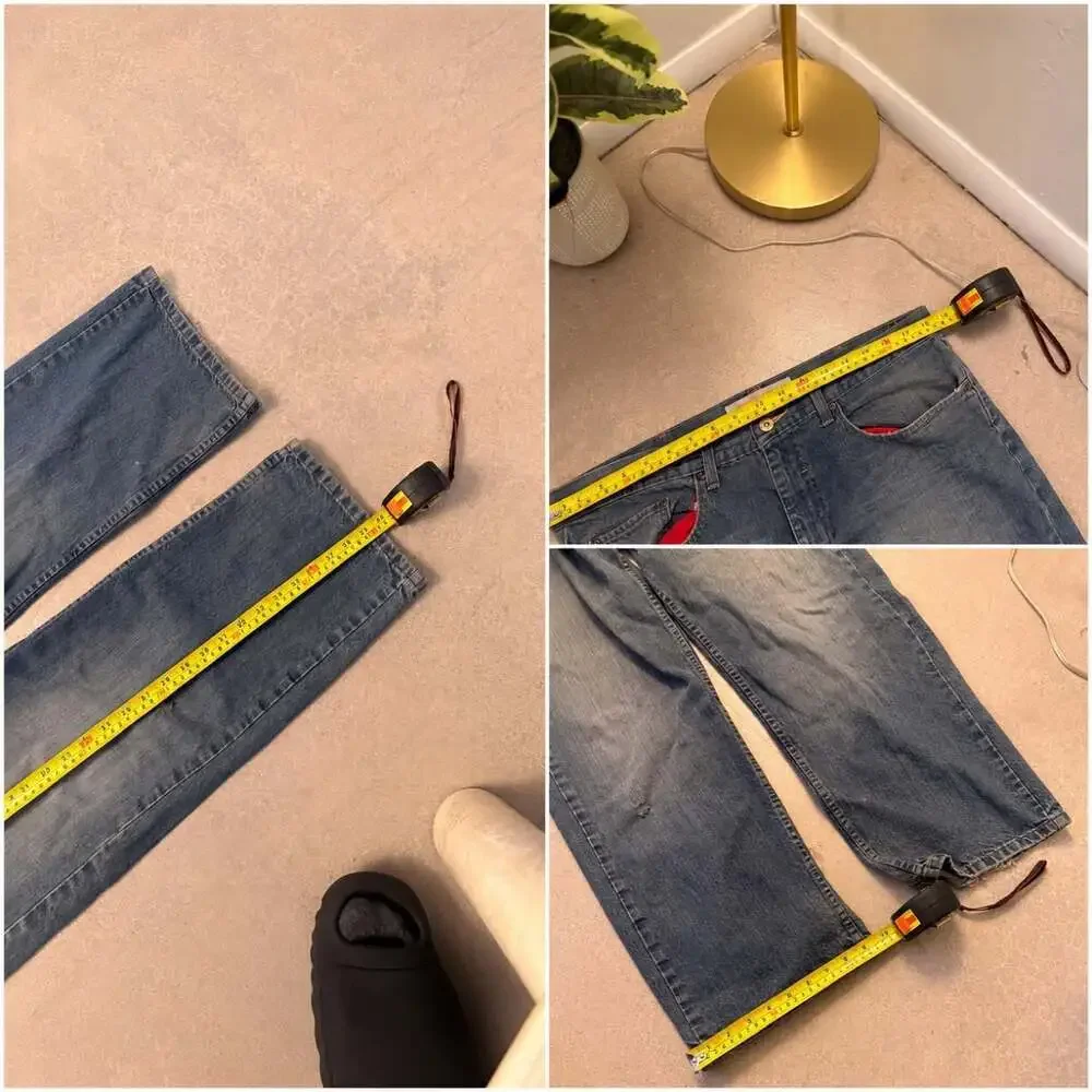 Wrangler Jeans Co. Loose Straight Blue Denim Jeans - Men's Size 38x32